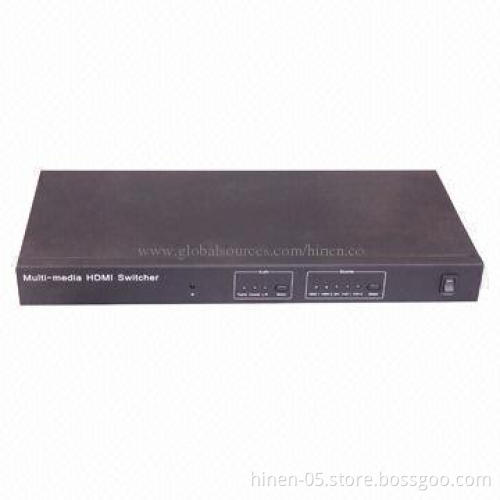 Multimedia HDMI Switcher, Supports Highest Video Resolution 1,080P with IR Remote